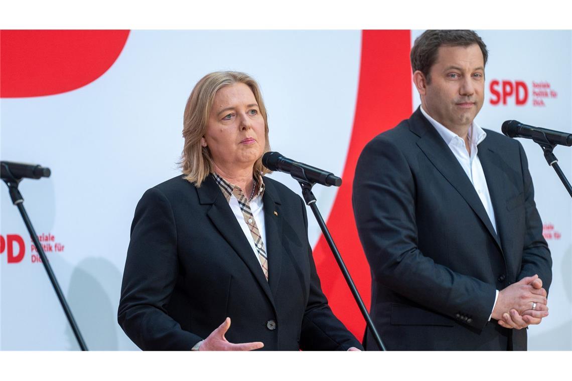 Bas rückt an SPD-Spitze - Neuer Generalsekretär Bärbel Bas und Lars Klingbeil wollen gemeinsam die SPD führen.