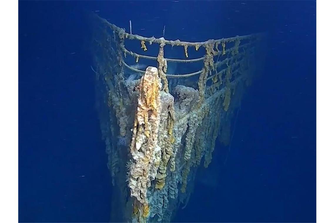Bakterien, die sich durch die Schiffshülle fressen, Rost und Ozeanströmungen setzen dem Wrack der „Titanic“ stark zu. Foto: Atlantic Productions