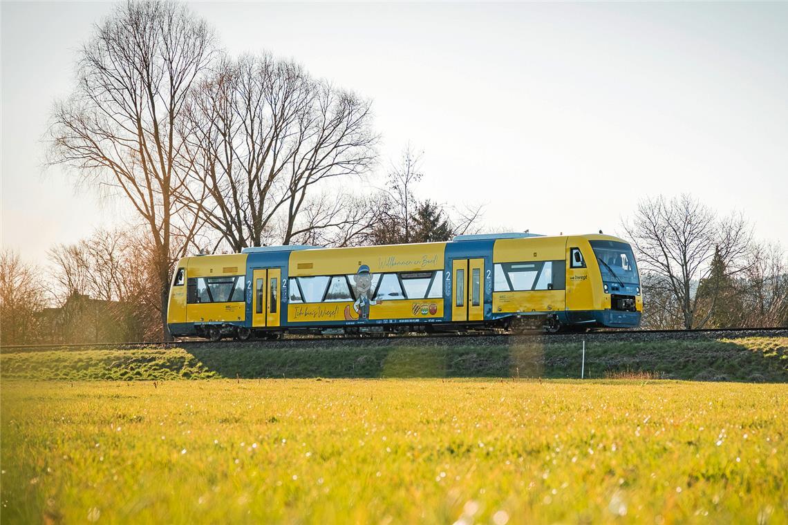 Wieslauftalbahn: Update zur Wiederinbetriebnahme Bald fährt das „Wiesel“ wieder bis Oberndorf. Archivfoto: Landratsamt/Danijel Grbic