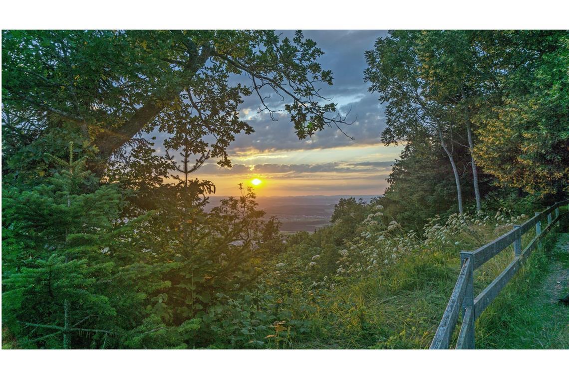 Bald geht der Albsteig zu Ende: An der Kreuzsteighütte ist man Tuttlingen nicht mehr allzu fern.