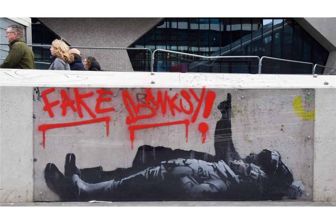 Banksy-Werk in London.