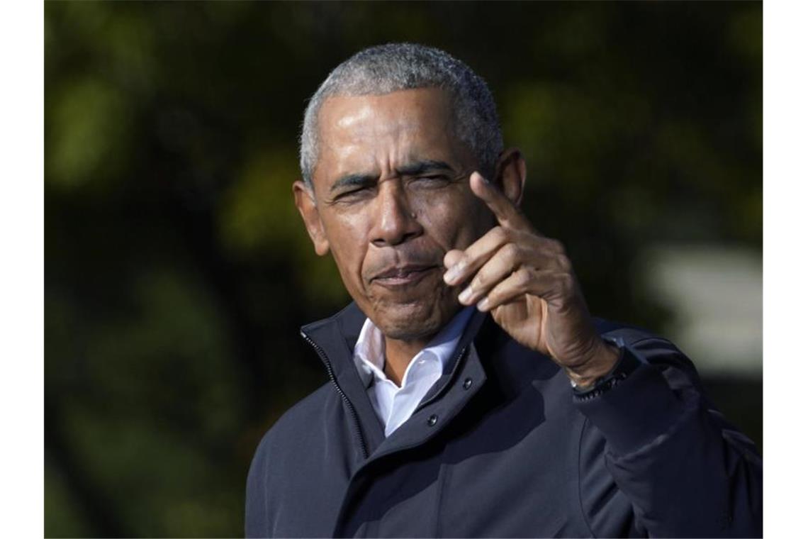 Barack Obama setzt sich für die beiden demokratischen Senats-Kandidaten in Georgia ein. Foto: Brynn Anderson/AP/dpa/Archiv