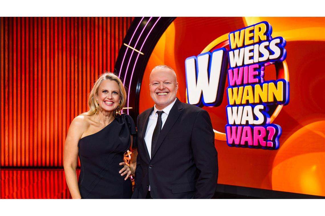 Barbara Schöneberger und Stefan Raab lassen in ihrer neuen Show verschiedene Generationen gegeneinander antreten. (Handout)
