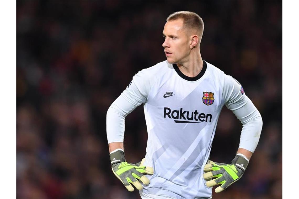 Barcelonas Torwart Marc-André ter Stegen wird bei der EM nicht für Deutschland spielen können. Foto: Marius Becker/dpa