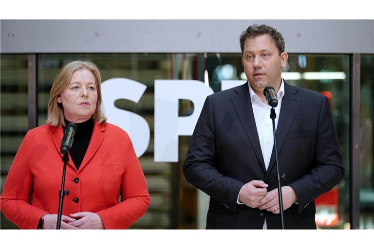 Bas und Klingbeil sehen gerade nicht die Zeit für Rücktritte.