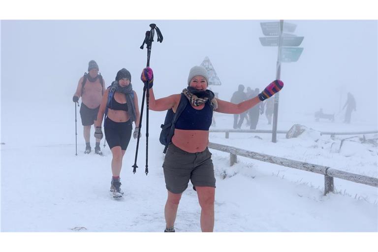 Bauchfrei beim Extremwandern auf dem Brocken