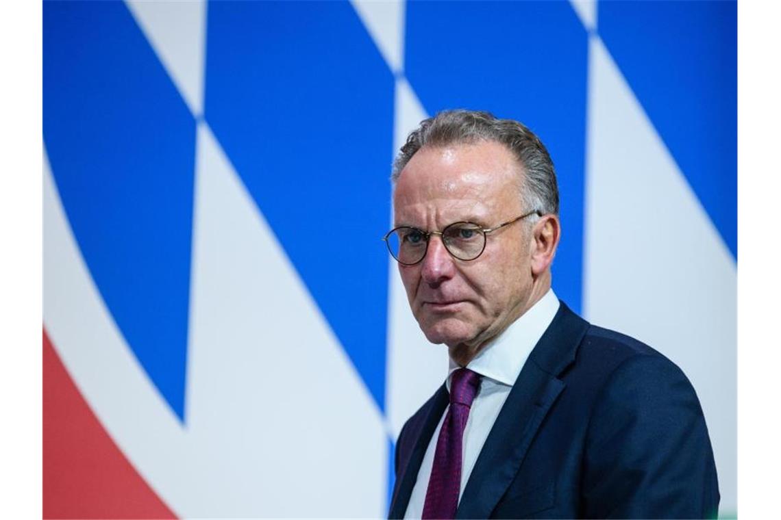 Bayern-Boss Karl-Heinz Rummenigge gefiel die Aussage von Trainer Niko Kovac überhaupt nich. Foto: Matthias Balk