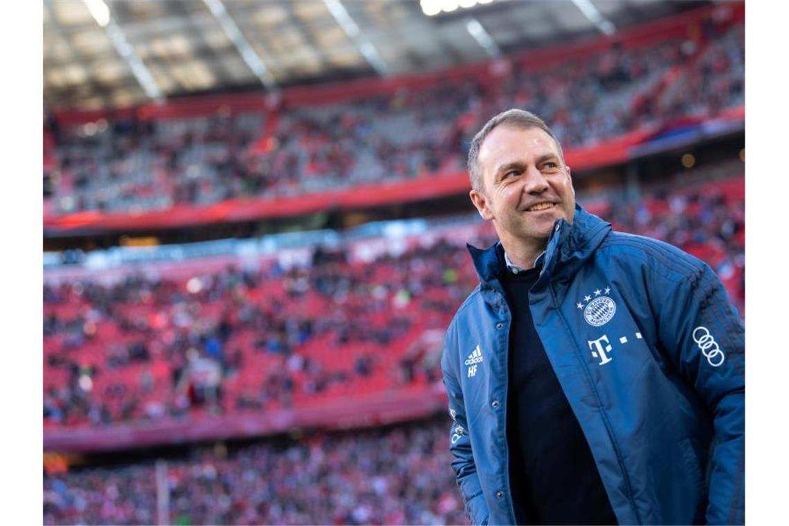 Bayern Münchens Trainer Hansi Flick weiß, wie er mit seinen Spielern umgehen muss. Foto: Sven Hoppe/dpa