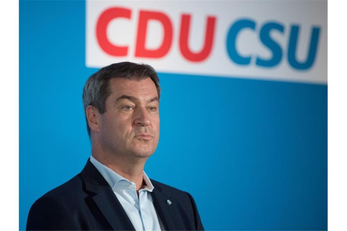 EU-Richter beraten über Zwangshaft für deutsche Politiker Bayerns Ministerpräsident Markus Söder bei einer Pressekonferenz Ende August. Foto: Sebastian Kahnert