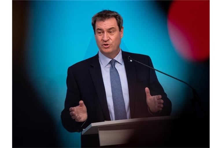 Bayerns Ministerpräsident Markus Söder betont erneut: „Mein Platz ist in Bayern.“. Foto: Sven Hoppe/dpa
