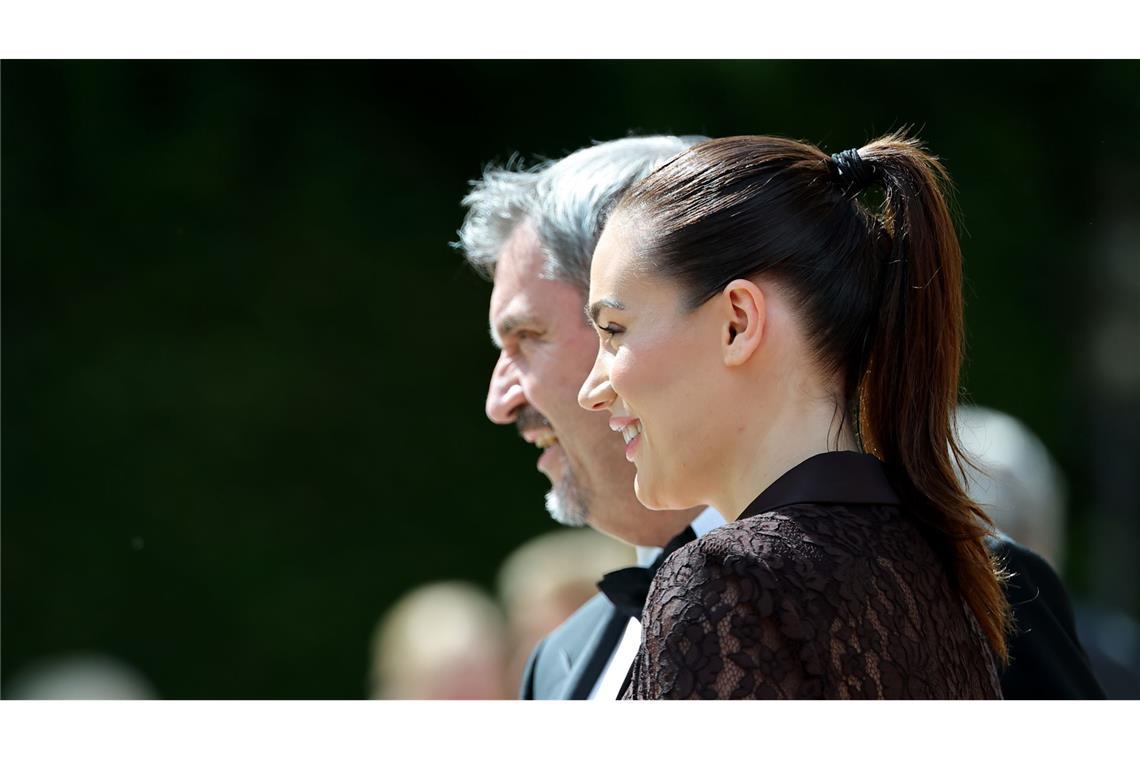 Söder sieht Wissenslücken seiner Tochter im TV gelassen Bayerns Ministerpräsident Markus Söderund seine Tochter Gloria-Sophie Burkandt.