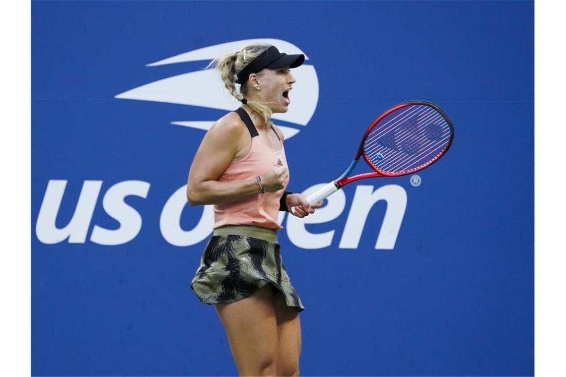 Kunststück und Weltklasse-Tennis: Kerber zurück in Topform Beeindruckte mit Weltklasse-Tennis in New York: Angelique Kerber. Foto: Elise Amendola/AP/dpa