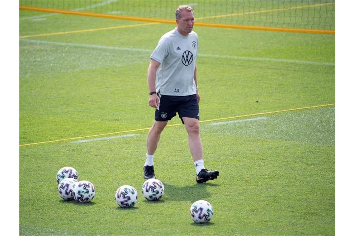 Köpke bestätigt Abschied vom DFB nach 17 Jahren Beendet nach 17 Jahren seine Arbeit beim DFB: Torwarttrainer Andreas Köpke. Foto: Federico Gambarini/dpa