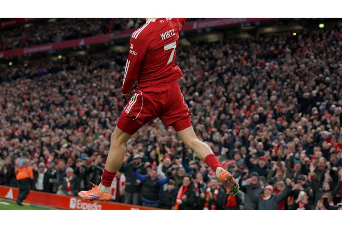 Befreiungsschlag: Wirtz bejubelt seinen Treffer zum 2:0.