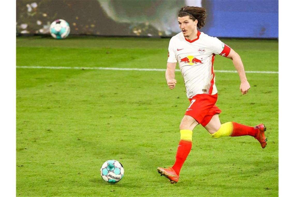 Pokalsieg als Maximum? Titel kann Leipzig den Kapitän kosten Begehrter RB-Kapitän: Leipzigs Marcel Sabitzer. Foto: Jan Woitas/dpa-Zentralbild/dpa