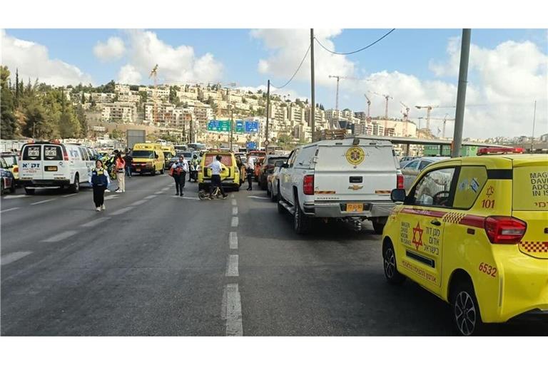 Bei dem Anschlag in Jerusalem kamen mindestens fünf Menschen ums Leben.
