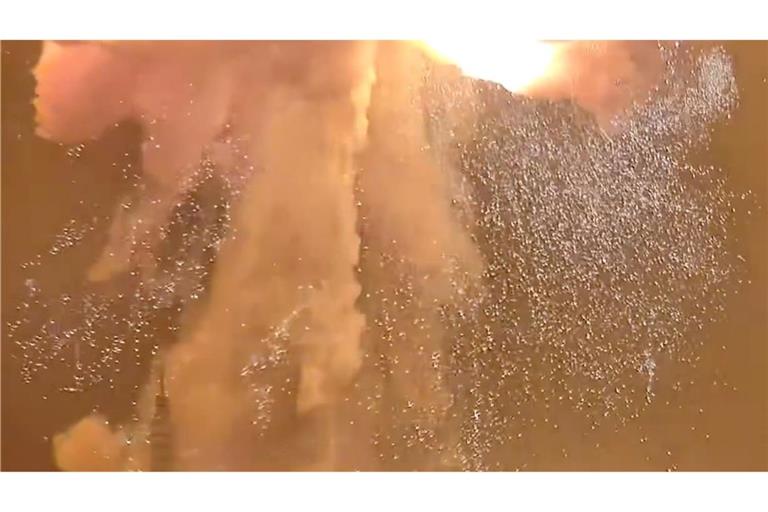 Bei dem Test habe es eine "Unregelmäßigkeit" gegeben, so Blue Origin.