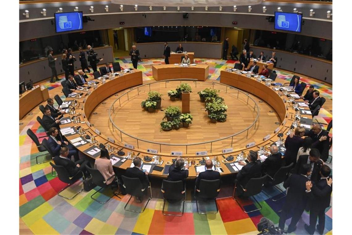 EU-Gipfel endet ohne Haushaltsplan Bei dem Sondergipfel geht es um den siebenjährigen Haushaltsrahmen für die Jahre 2021 bis 2027 im Umfang von gut einer Billion Euro. Foto: Riccardo Pareggiani/AP Pool/dpa