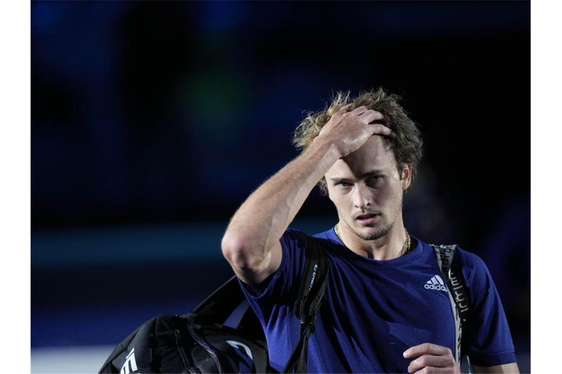 Gruppen-Endspiel für Zverev: Halbfinale oder Urlaub? Bei den ATP Finals ist für Alexander Zverev noch alles drin. Foto: Luca Bruno/AP/dpa