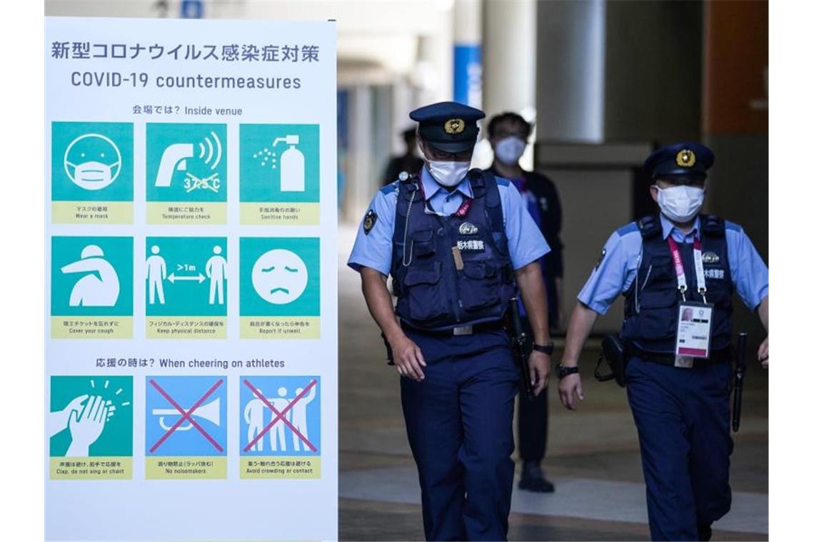 Bei den Olympischen Spielen in Tokio hat es 16 weitere Corona-Fälle gegeben. Foto: Mike Egerton/PA Wire/dpa