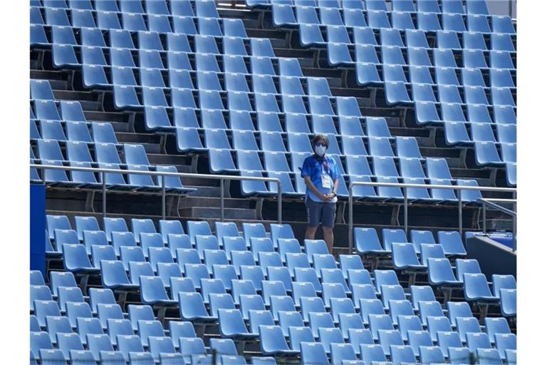 Bei den Olympischen Spielen in Tokio sind keine Zuschauer zugelassen. Foto: Jae C. Hong/AP/dpa