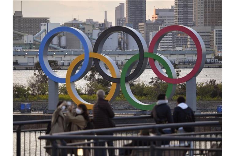 Bei den Olympischen Spielen in Tokio sollen bis zu 10.000 Zuschauer zugelassen werden. Foto: -/kyodo/dpa