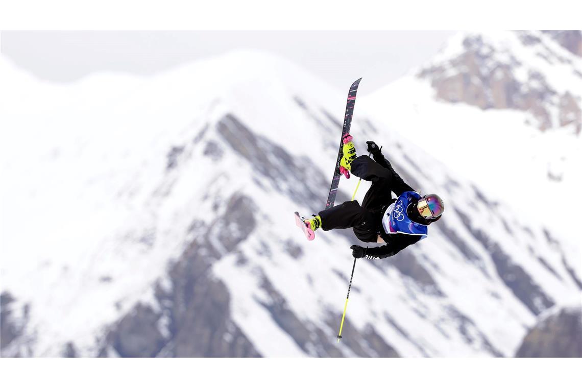 Bei den Olympischen Winterspielen gewinnt Mathilde Gremaud aus der Schweiz beim Ski Freestyle Slopestyle der Frauen Gold.