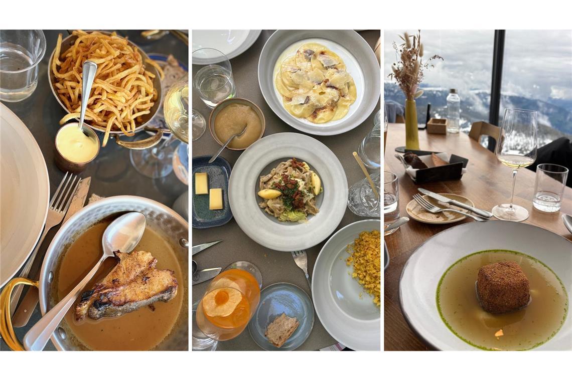 Bei den Roellingers, bei Caminada und bei Niederkofler kann man nicht nur Sternemenüs goutieren. Die Bistros und Gasthäuser sind die Tipps schlechthin.