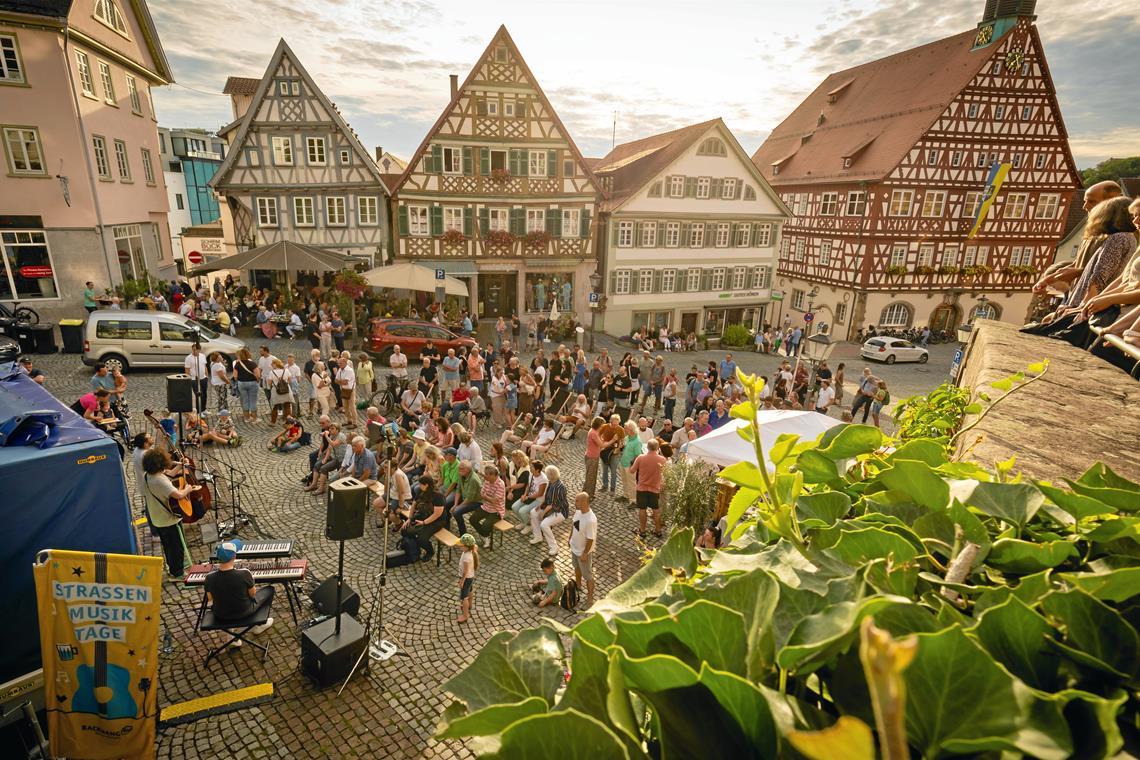 Bei den Straßenmusiktagen belebt Livemusik donnerstagabends die Backnanger Innenstadt. Archivfoto: Alexander Becher