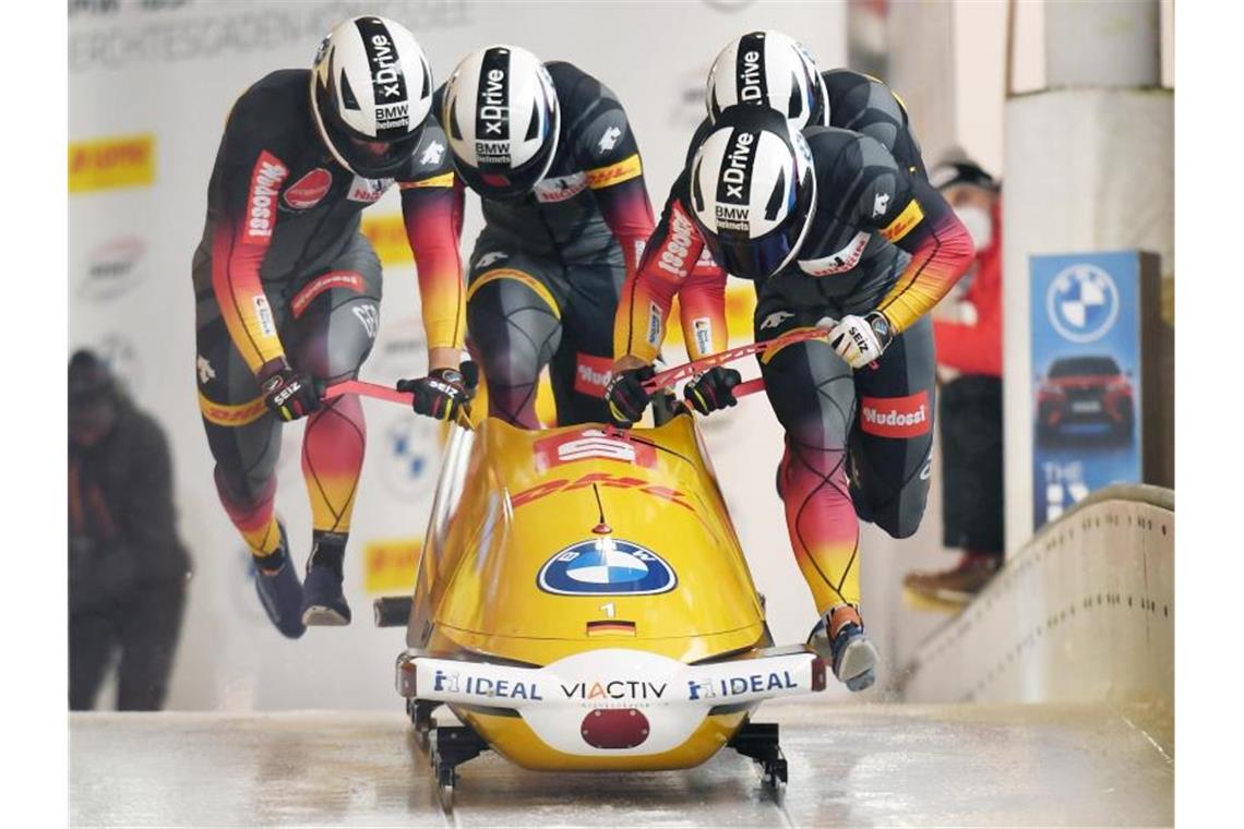 Premiere, Rekorde und Dominator Friedrich im WM-Eiskanal Bei der Bob- und Skeleton-WM in Altenberg sind alle Blicke auf Francesco Friedrich und seine Rekordjagd gerichtet. Foto: Tobias Hase/dpa