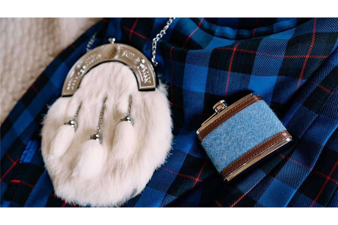 Bei der Fußball-WM erlaubt: Eine Kilt-Tasche