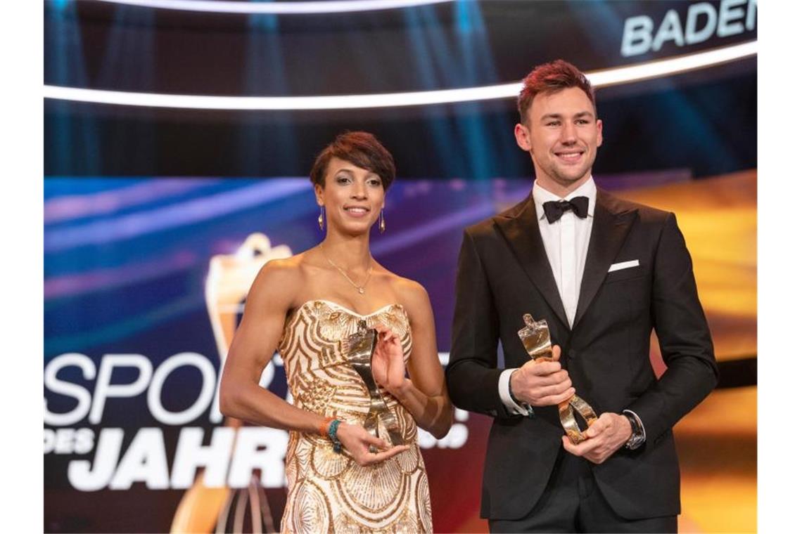 Chronologie des Sports im Jahr 2019 - Teil 4 Bei der Gala im Dezember in Baden-Baden wurden Mihambo und Kaul dann auch als Sportler des Jahres ausgezeichnet. Foto: Patrick Seeger/dpa