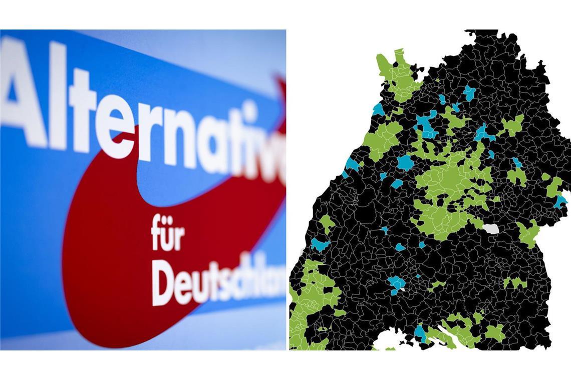 Bei der Landtagswahl hat die AfD in mehreren Kommunen die meisten Stimmanteile gewonnen.