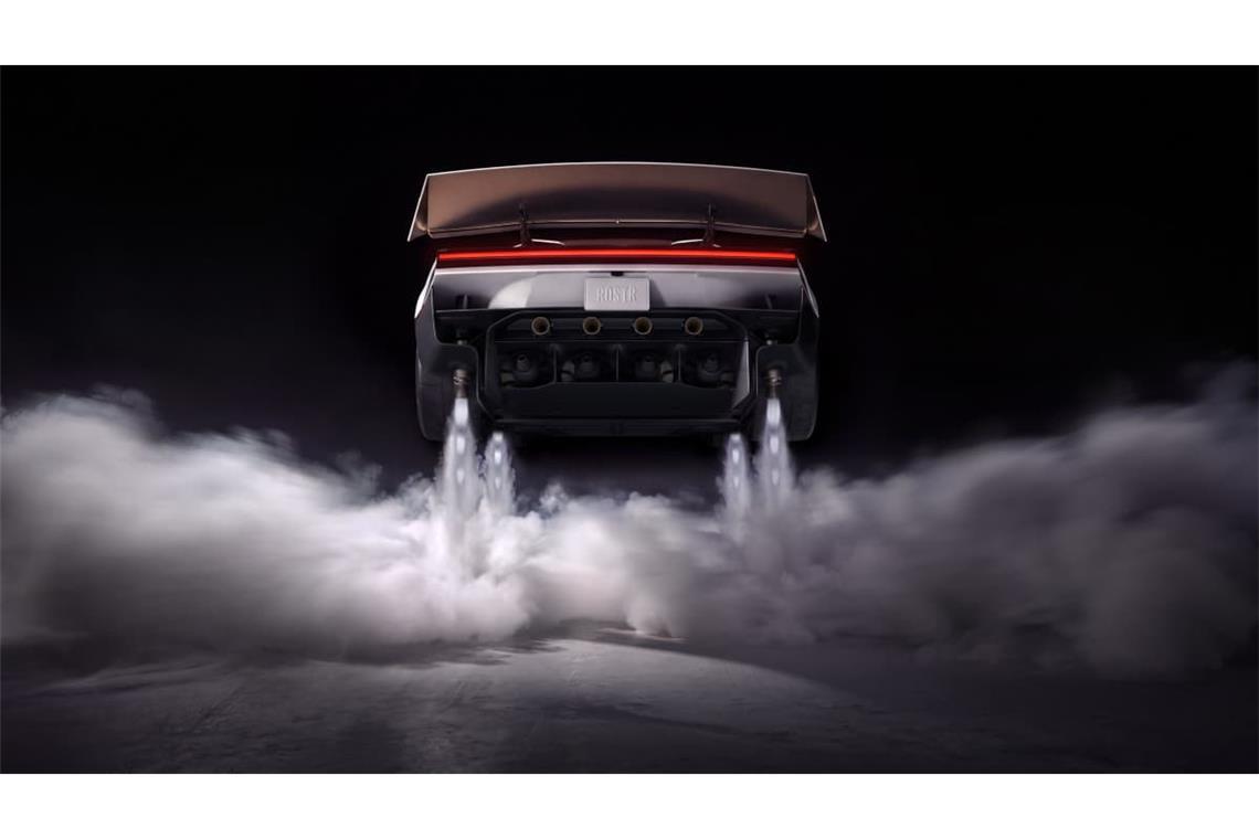 Bei der Präsentation hob der Tesla Roadster ab.