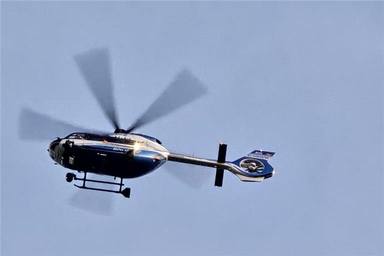 Bei der Suche kamen auch Polizeihubschrauber zum Einsatz. Symbolfoto: privat