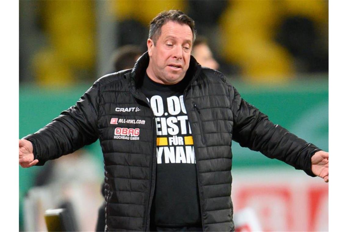 Dynamo-Trainer Kauczinski Corona-positiv: Spiel vor Absage Bei Dresden-Trainer Markus Kauczinski wurde das Coronavirus festgestellt. Foto: Robert Michael/dpa-Zentralbild/dpa