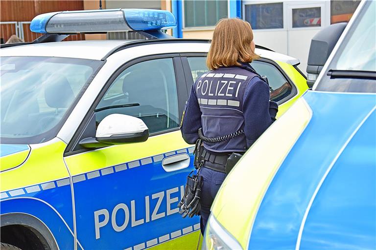Bei einem Polizeieinsatz wird eine Polizistin leicht verletzt. Symbolfoto: Tobias Sellmaier