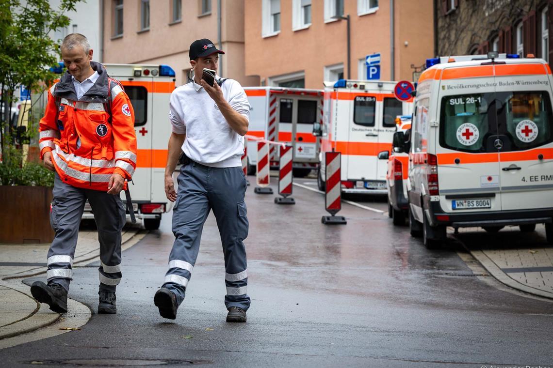 Aggressivität gegen Einsatzkräfte nimmt zu Bei Großveranstaltungen wie dem Backnanger Straßenfest erleben die Freiwilligen des DRK oft verbale Übergriffe. Archivfoto: Alexander Becher