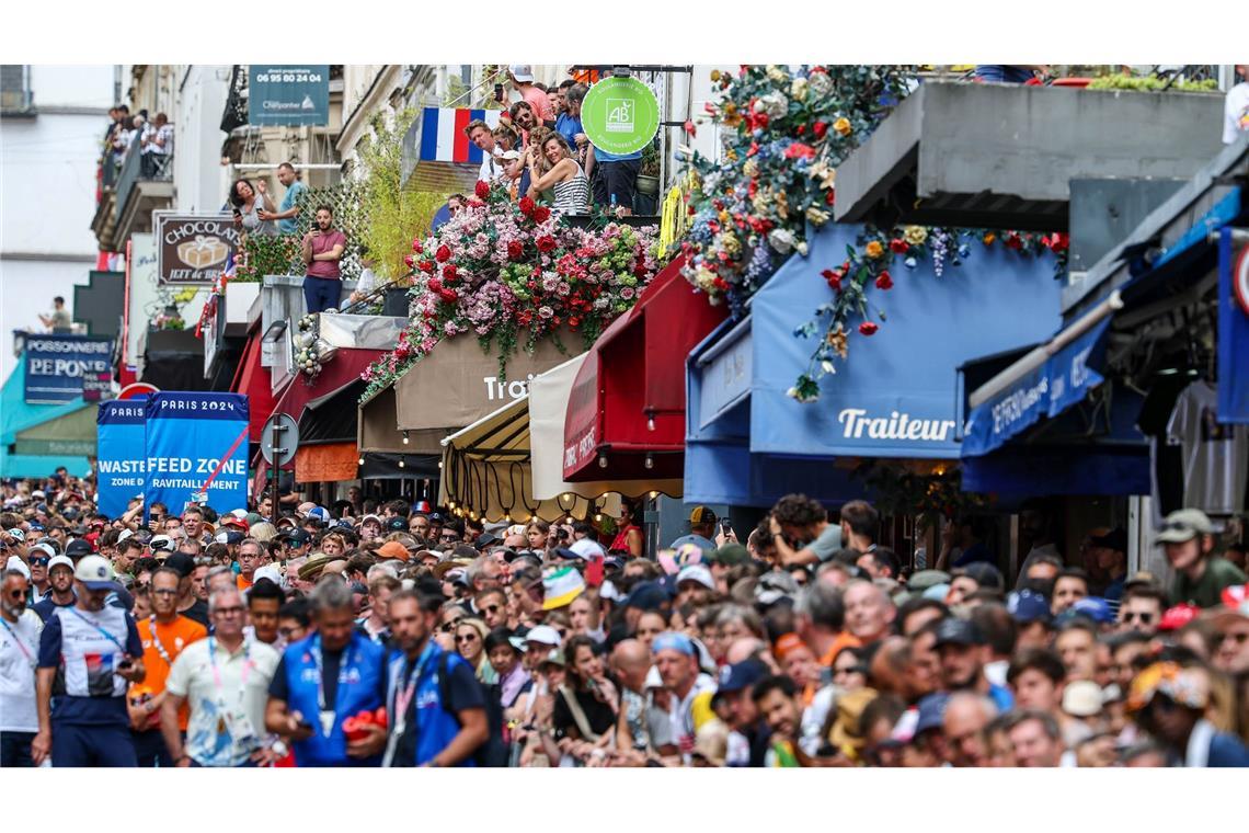 Bei Olympia herrschte beim Radrennen in Montmartre Ausnahmezustand.