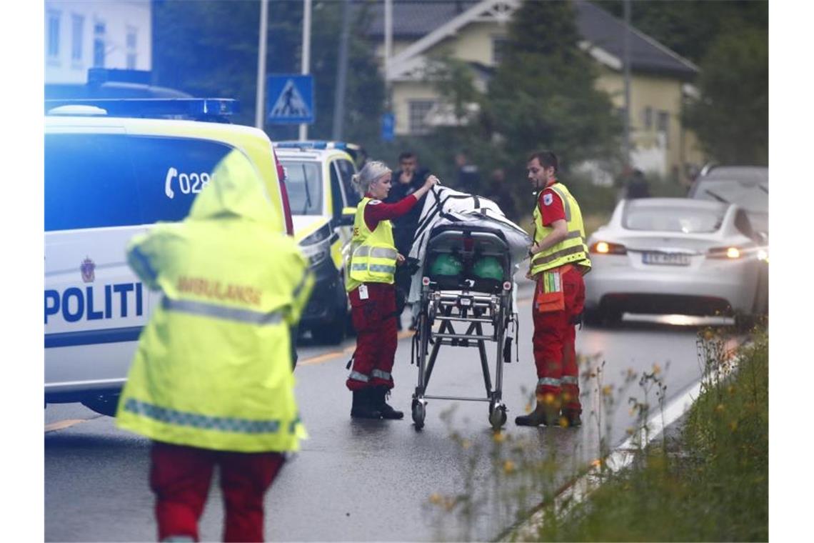 Moschee-Angriff in Norwegen: Terrorverdächtiger in U-Haft Bei Schüssen auf einem Moschee-Gelände ist am Samstag nahe Oslo ein Mensch verletzt worden. Die Ermittler gehen von Terrorismus aus. Foto: Terje Pedersen