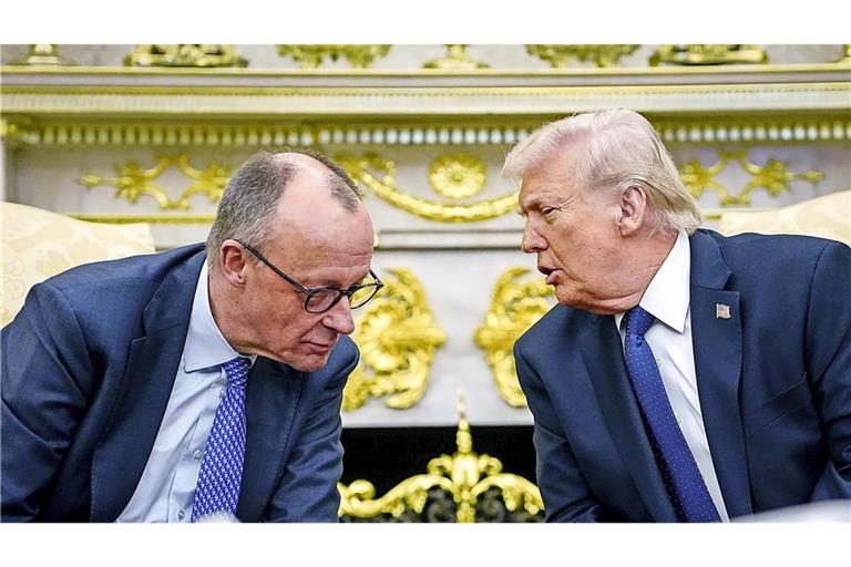 Bei seinem Besuch in Washington lief Merz Trumps scharfe Kritik zunächst unbeantwortet.