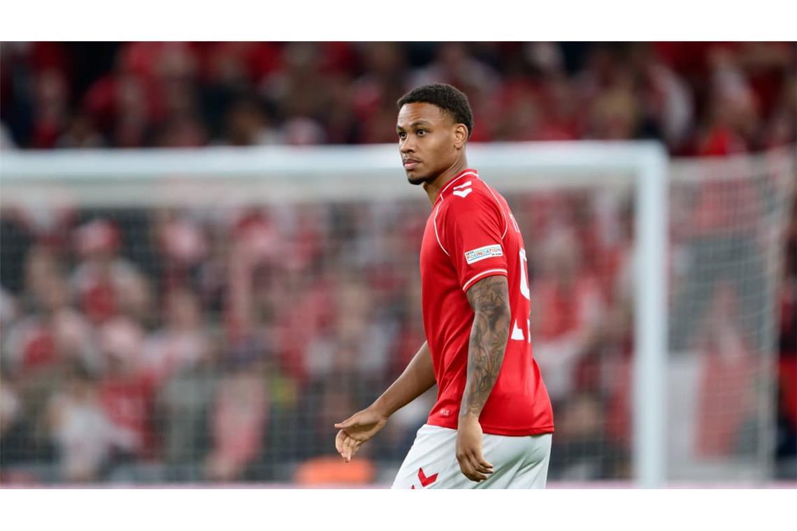 Beim 2:4 der Dänen im Nations-League-Spiel gegen Portugal spielte Nikolas Nartey in den letzten zehn Minuten.
