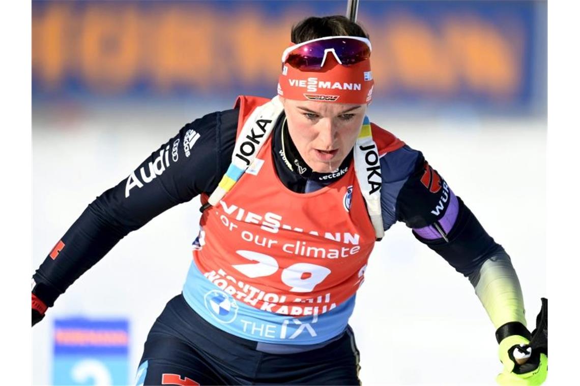 Das bringt der Wintersport am Freitag Beim Biathlon-Weltcup steht der Sprint der Damen auf dem Programm. Auch Denise Herrmann aus Deutschland startet. Foto: Vesa Moilanen/Lehtikuva/dpa