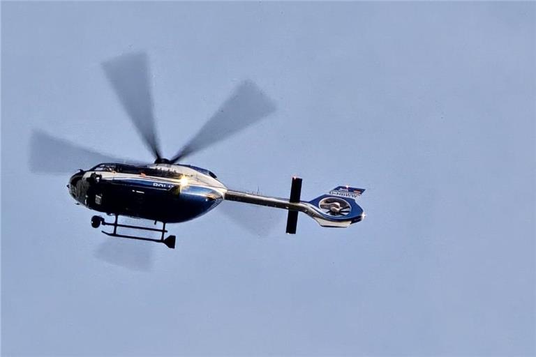 Beim ersten Verschwinden von Alexander S. Anfang Juni entdeckte ein Polizeihubschrauber den 34-Jährigen nach Hinweisen aus der Bevölkerung bei Steinheim an der Murr. Symbolbild: privat/BKZ 