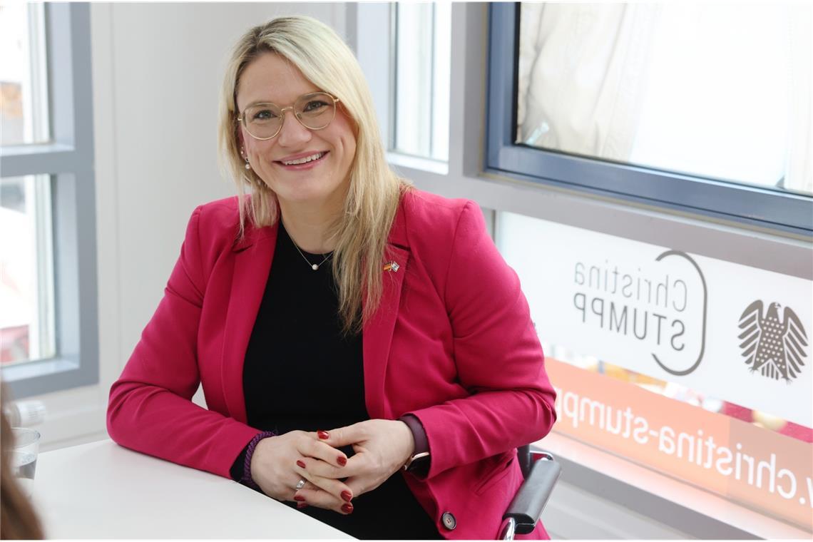 Beim Kanzler in Ungnade gefallen: Christina Stumpp aus Waiblingen.Foto: Gabriel Habermann
