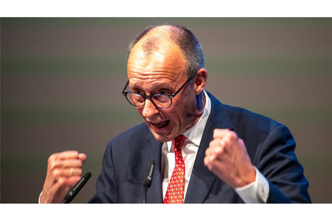 Beim Politischen Aschermittwoch gab sich Merz kämpferisch.