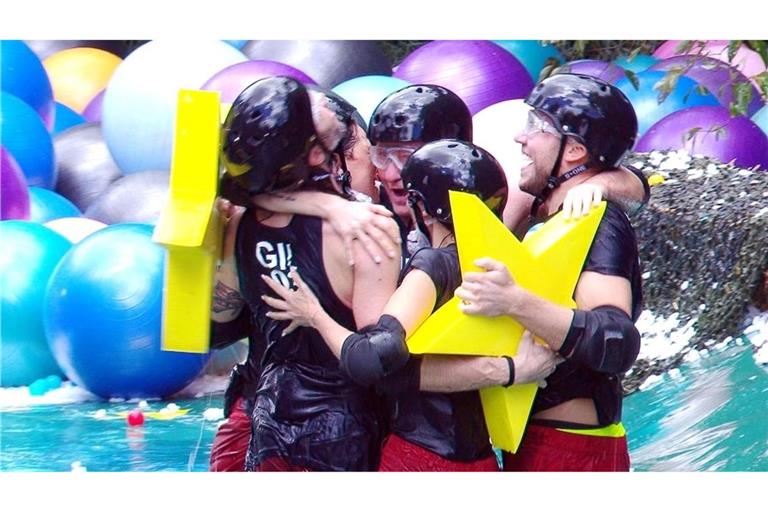 Beim Spiel "Creek der Sterne" mussten die Stars kurz vor dem Finale noch einmal alle Kräfte mobilisieren. (Handout)