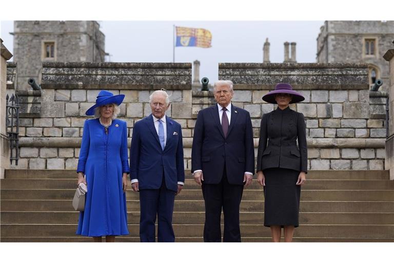 Beim Staatsbesuch der Trumps hatte Prinz Andrew seine Titel noch.