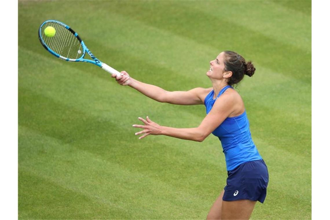 Gelungener Rasenauftakt für Kerber und Görges Beim WTA-Turnier in Birmingham musste sich Julia Görges im Endspiel geschlagen geben. Foto: Tim Goode/PA Wire