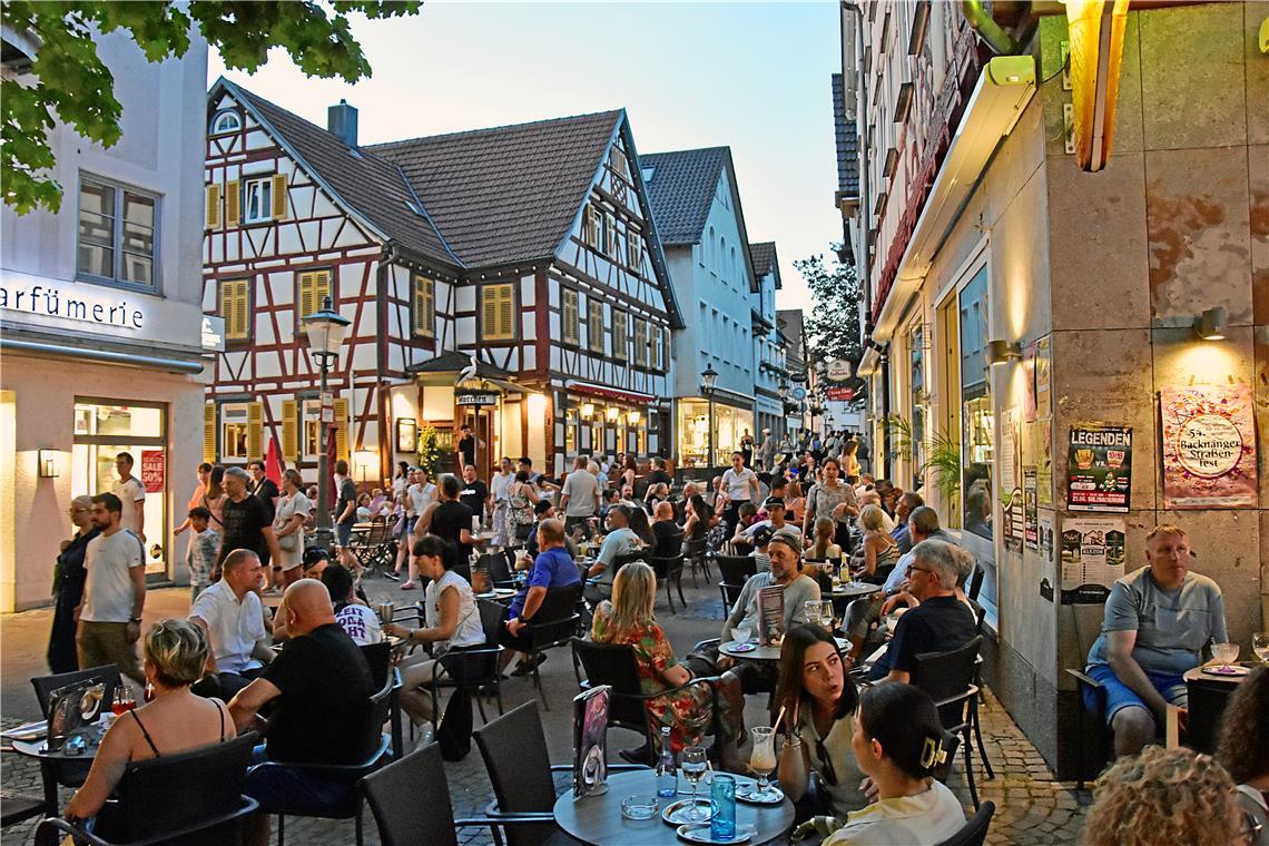 Beinahe südliches Flair am Abend.